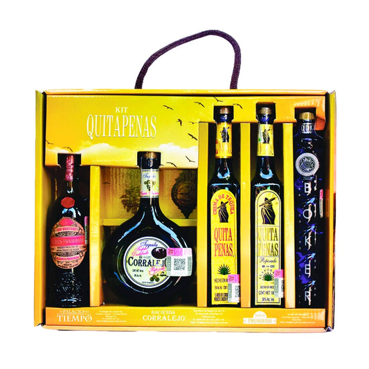 Kit Quita Penas 100 Ml Crema Tequila Ron Vodka Tequila