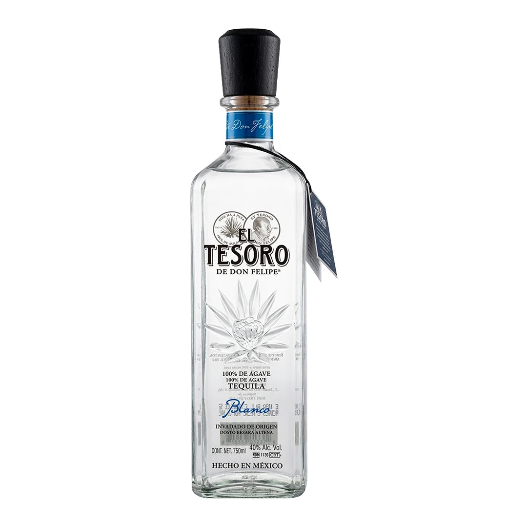 Tequila Tesoro De Don Felipe Blanco 750 Ml