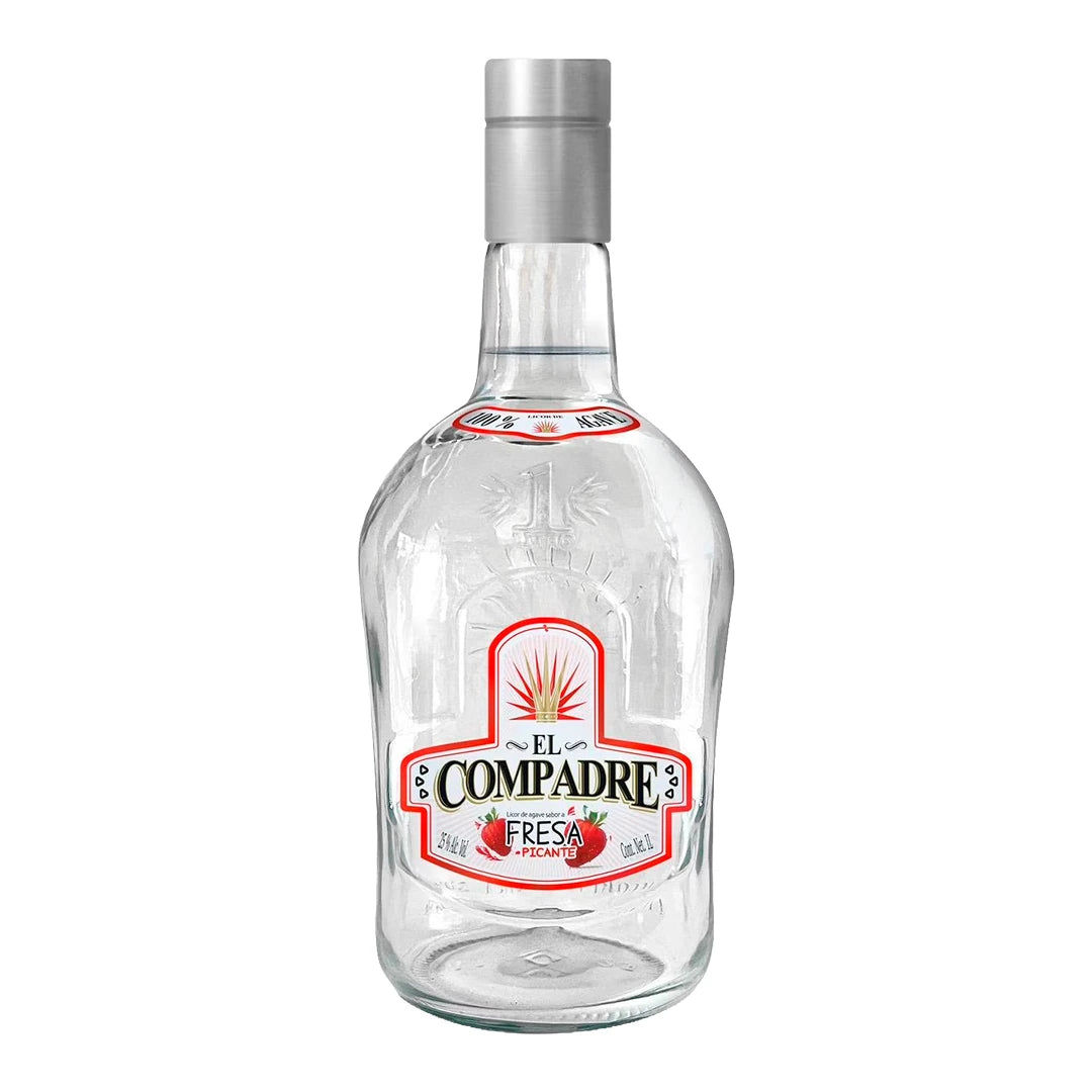 Destilado de Agave El Compadre Fresa Picante 1000 ml