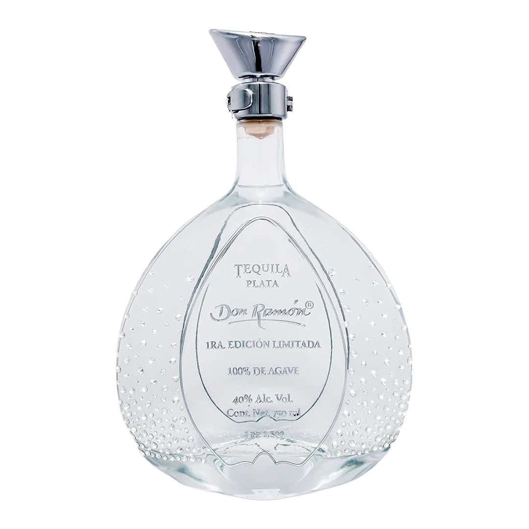 Tequila Don Ramón Plata 750 Ml Edición Limitada Con Collar Y Aretes