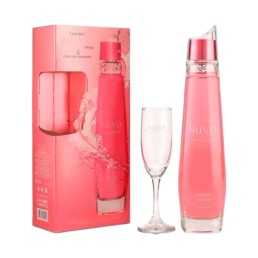 Licor de Vodka Nuvo 700 ml con copa