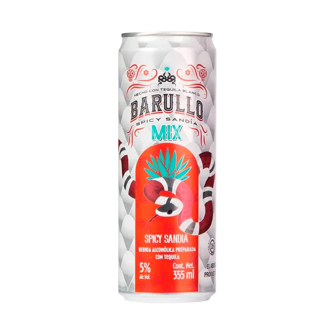 Licor De Tequila Barullo Spicy Sandía Mix 355 Ml