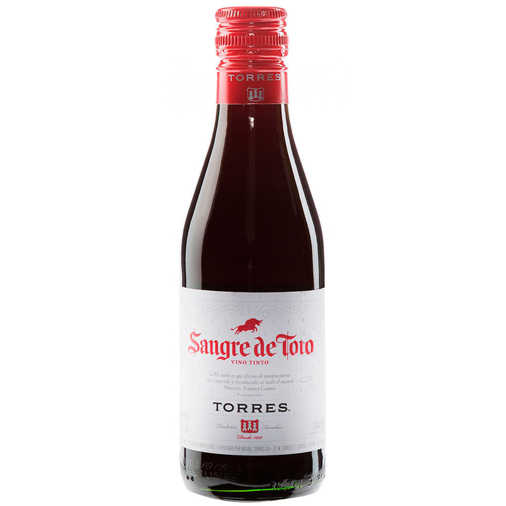 Vino Tinto Torres Sangre De Toro 187 Ml