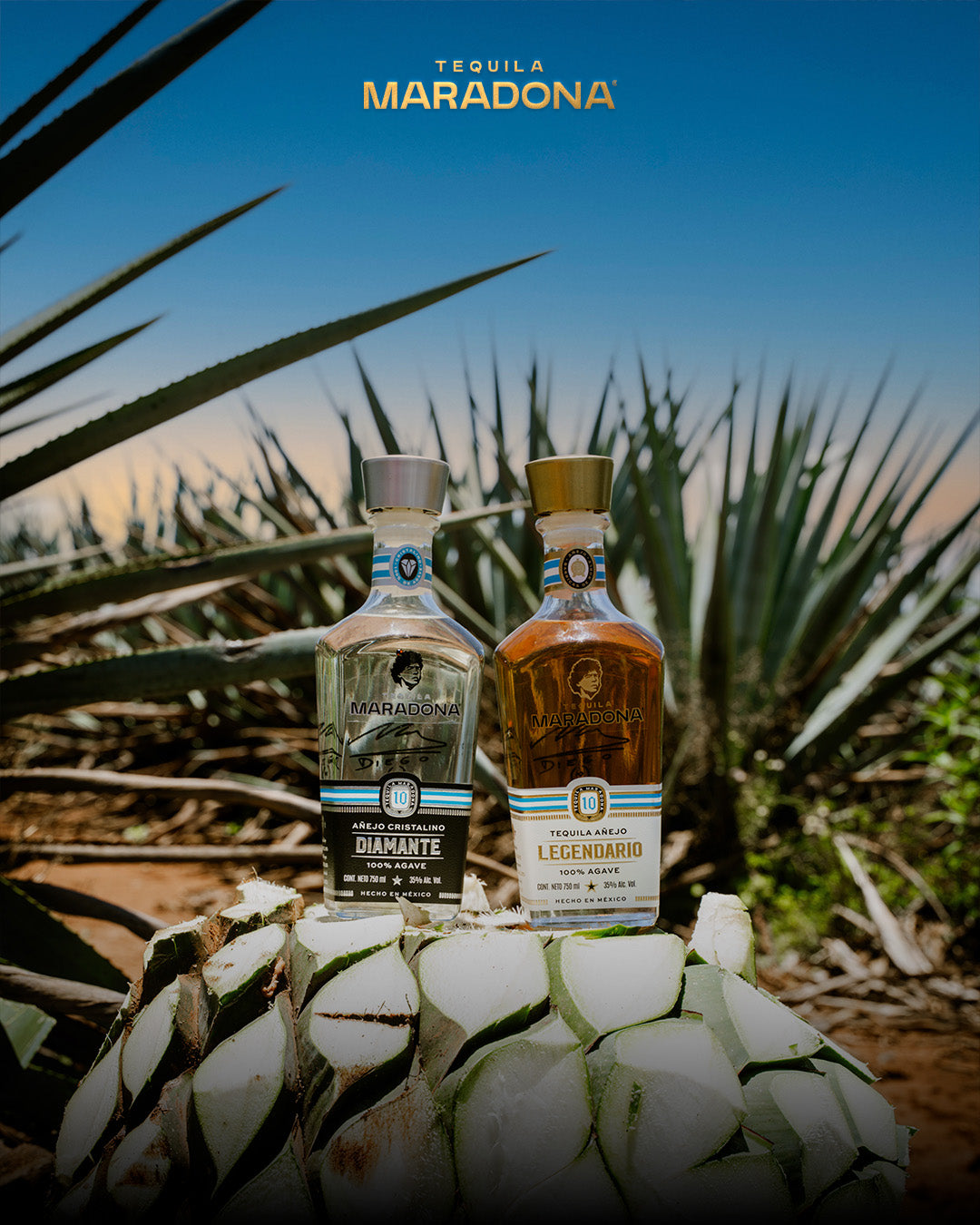 Tequila Maradona Añejo Cristalino 750 ml