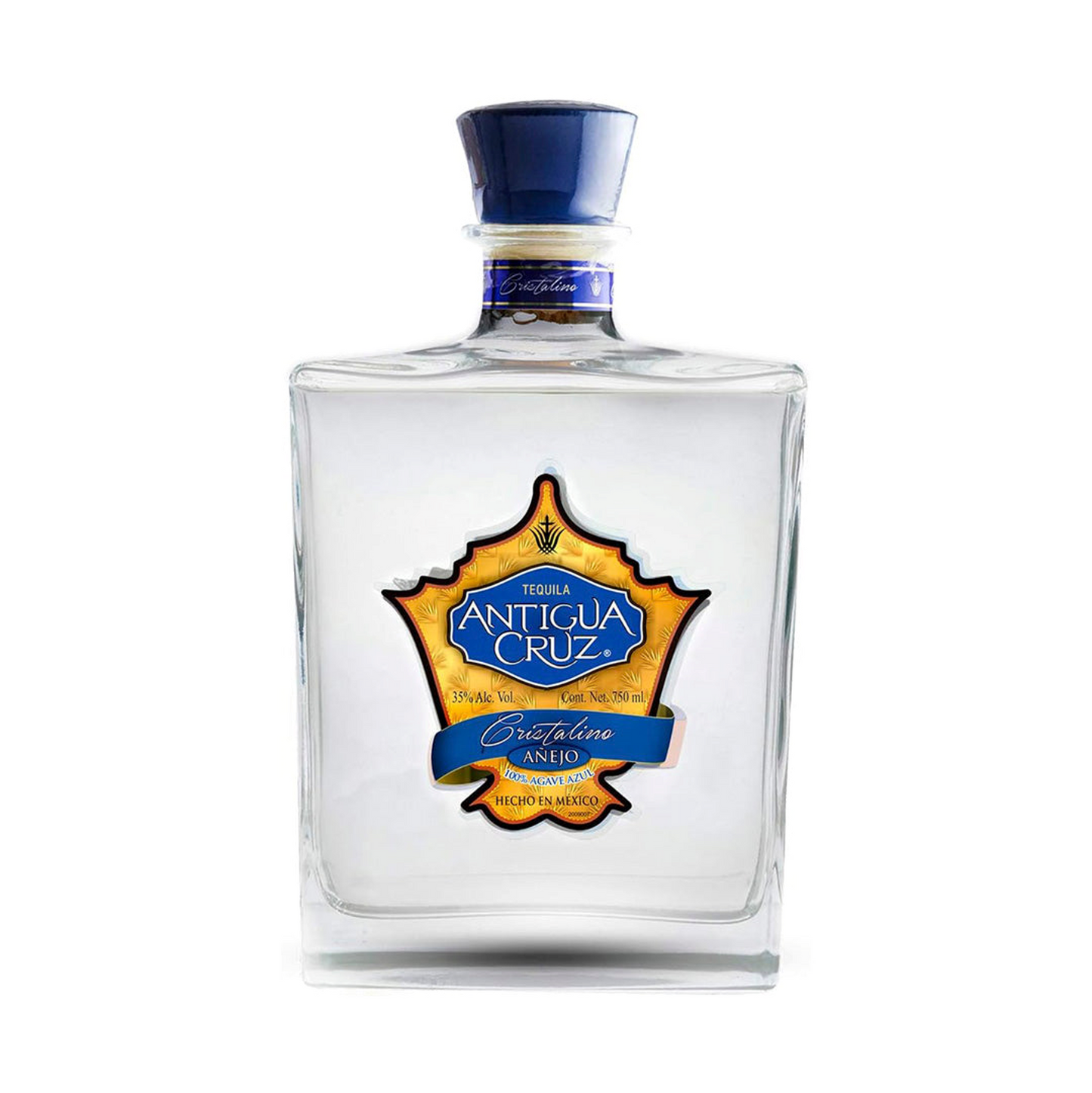 Tequila Antigua Cruz Añejo 100% Puro De Agave Cristalino 750ml - Corpovino