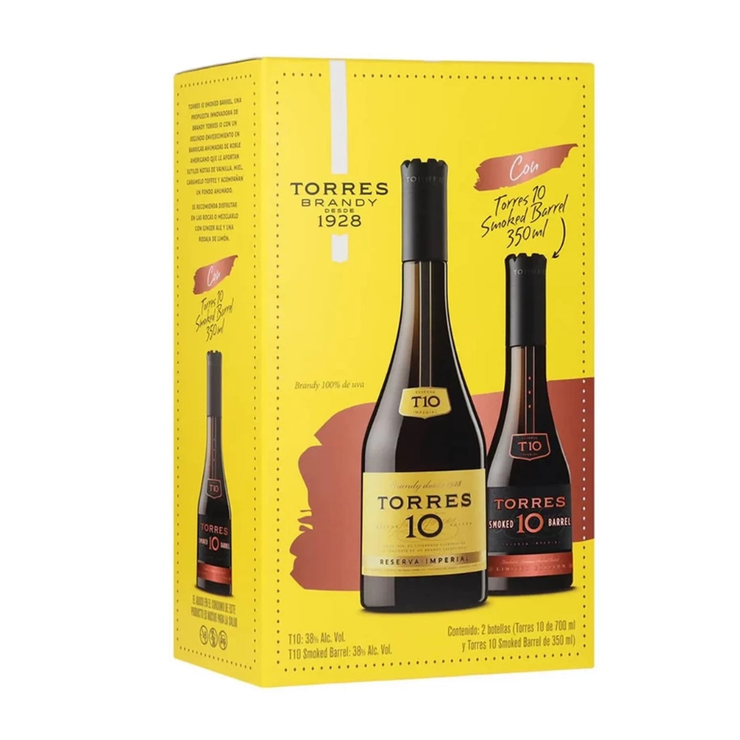 Brandy Torres 10 Gran Reserva 700 Ml + Smoked Barrel 350 Ml
