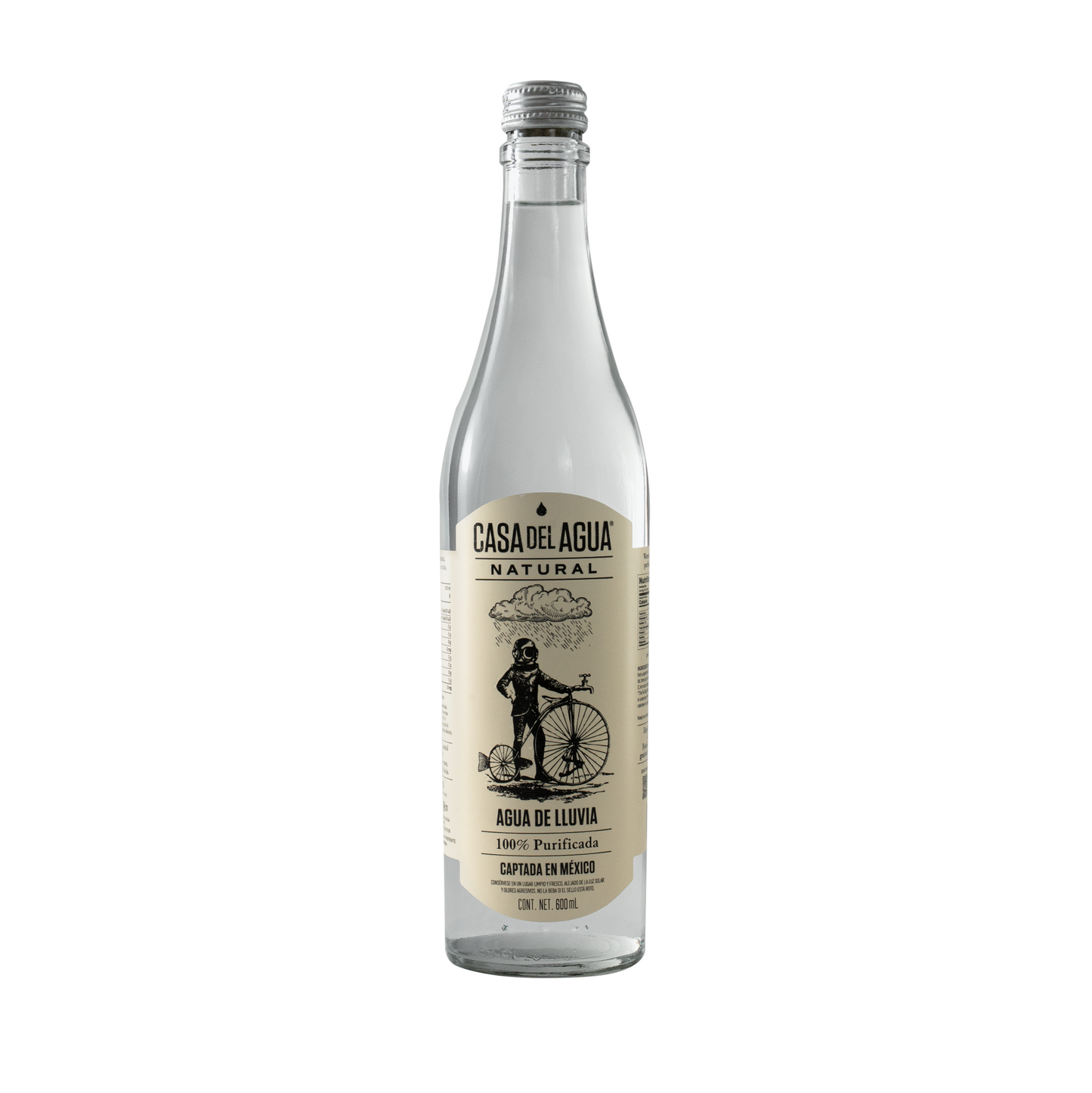 Agua de Lluvia Natural Casa del Agua 600 Ml