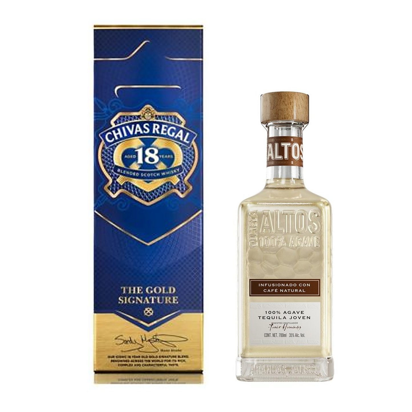 Whisky Chivas Regal 18 Años 750 Ml + REGALO Tequila Altos Café