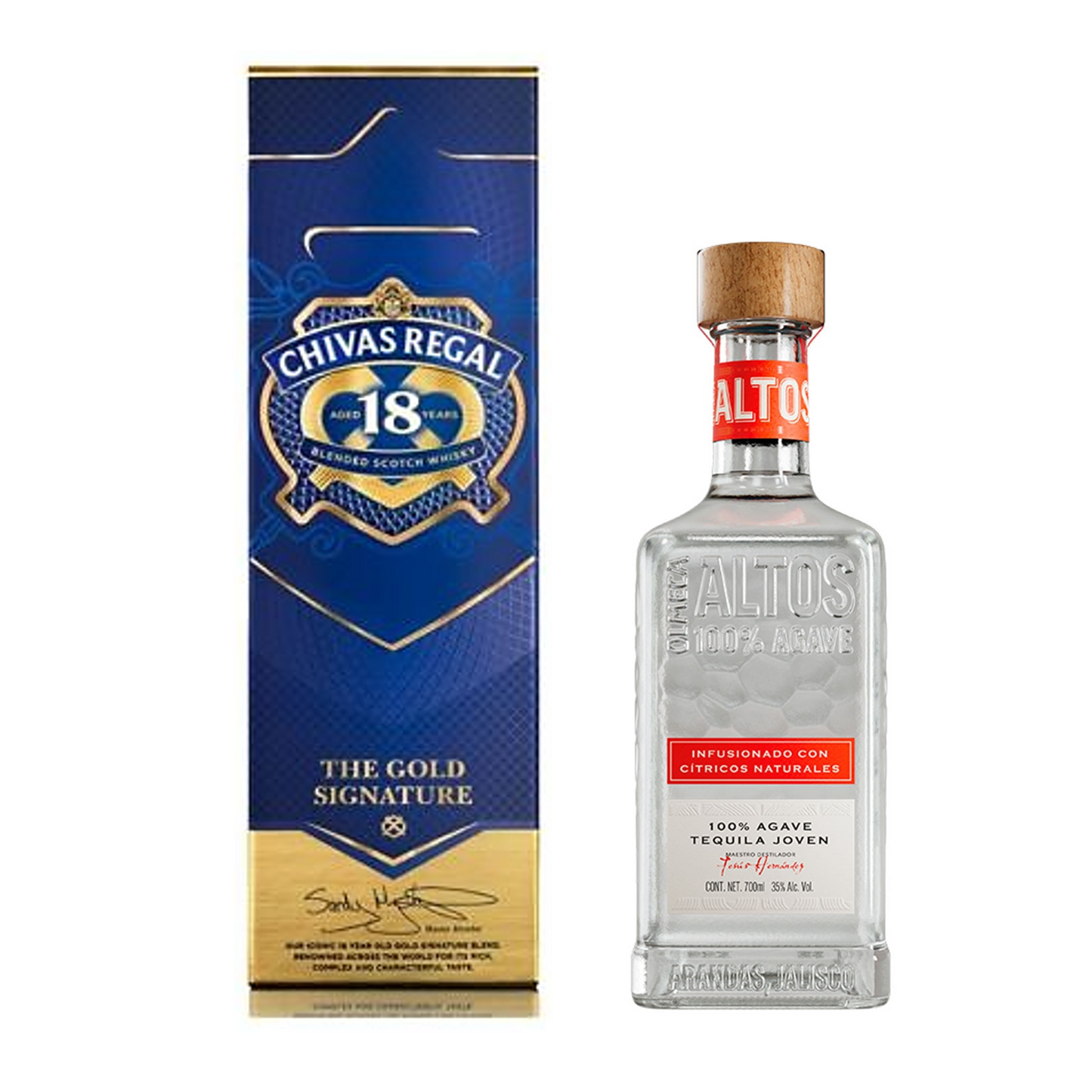 Whisky Chivas Regal 18 Años 750 Ml + REGALO Tequila Altos Cítricos
