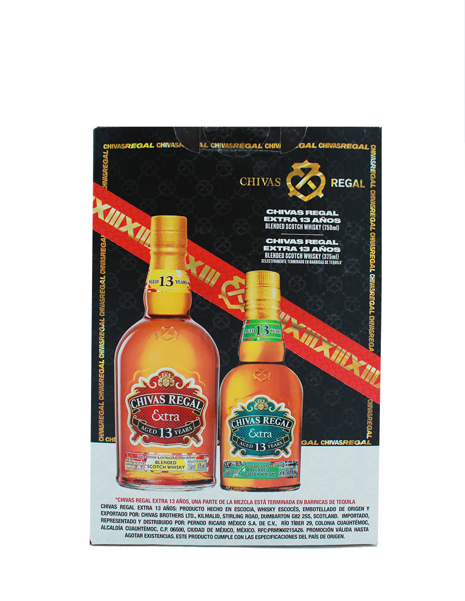 Whisky Chivas Regal 13 A㣱Os 750ml Con Chivas Regal 13 375 Ml - Corpovino