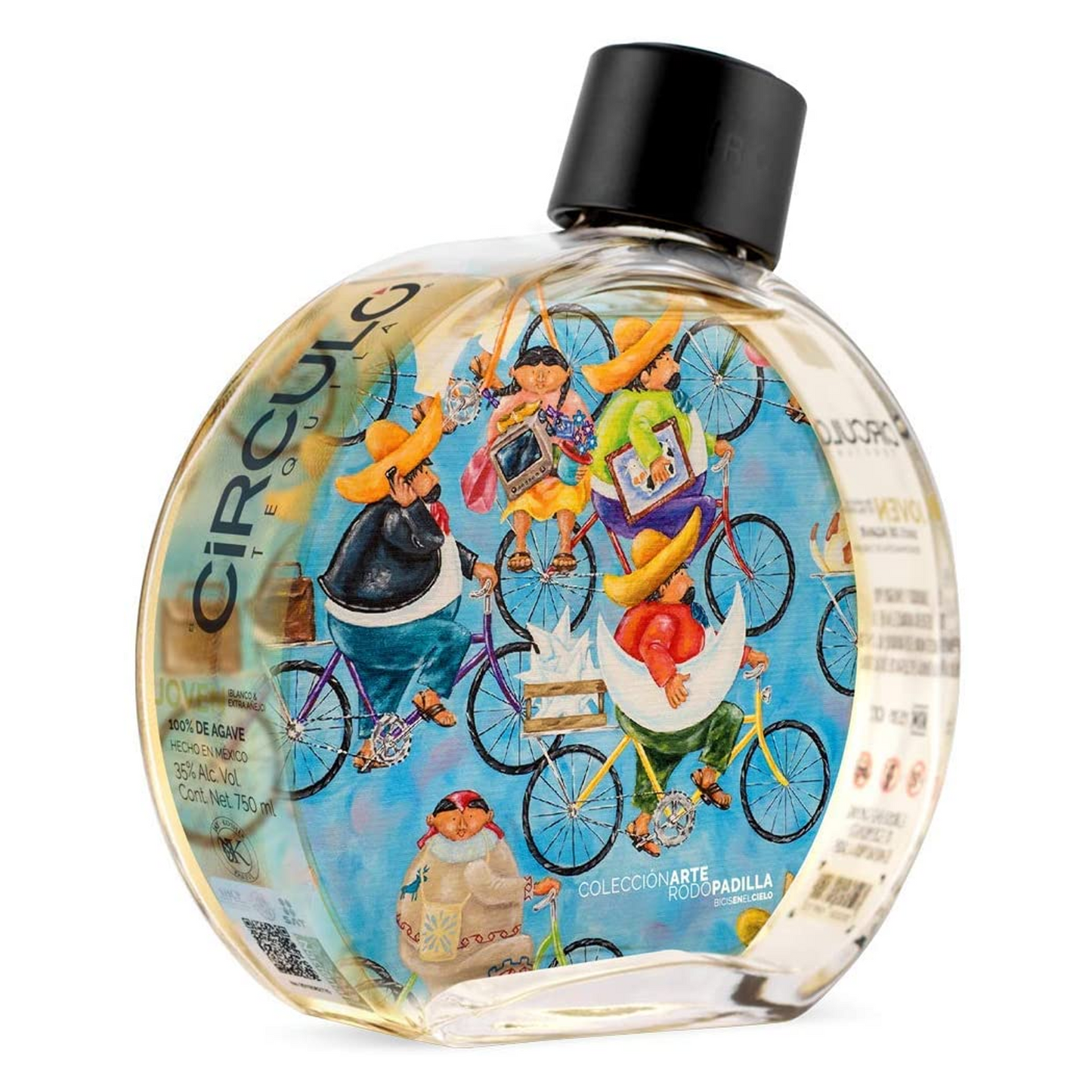 Tequila Círculo Ultra Premium Joven Bicis en el Cielo 750 Ml
