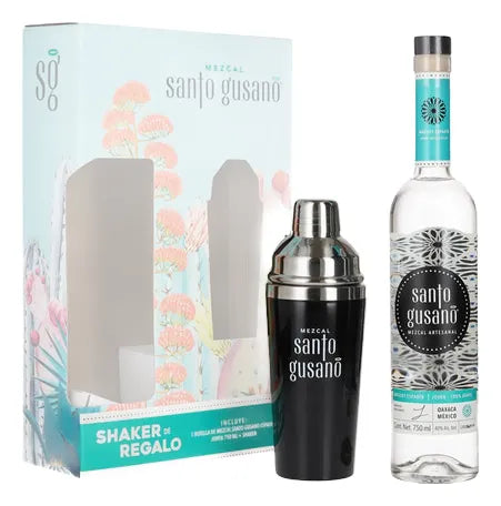 Mezcal Santo Gusano 750 Ml + Shaker