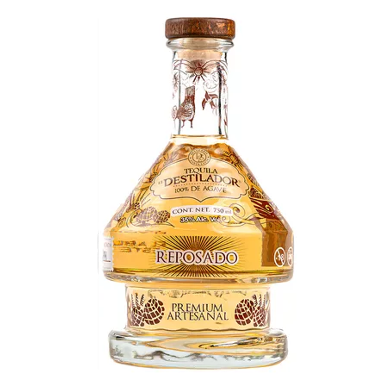 Tequila El Destilador Premium Rep 750 Ml