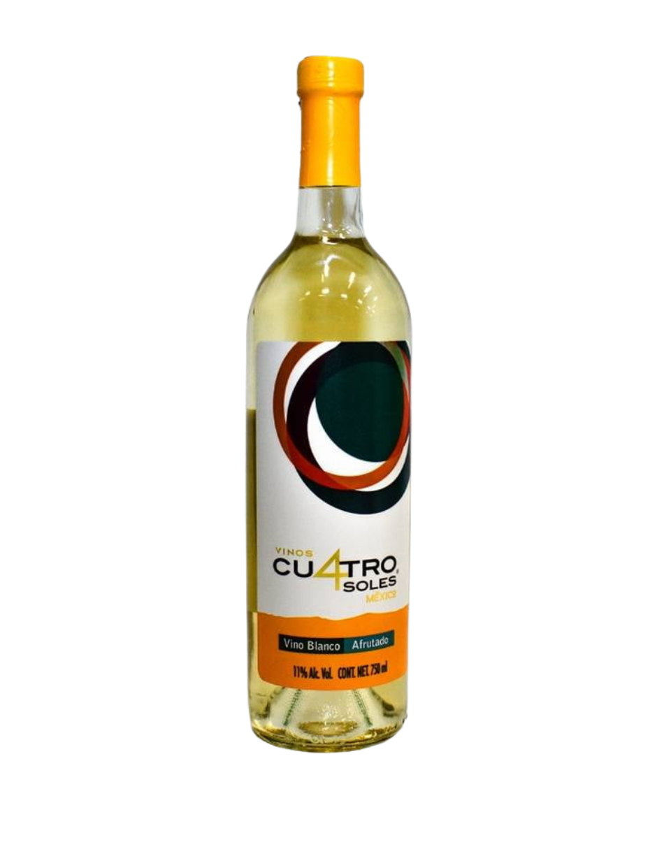 Vino Blanco Cu4tro Soles Afrutado Bco 750 Ml - Corpovino