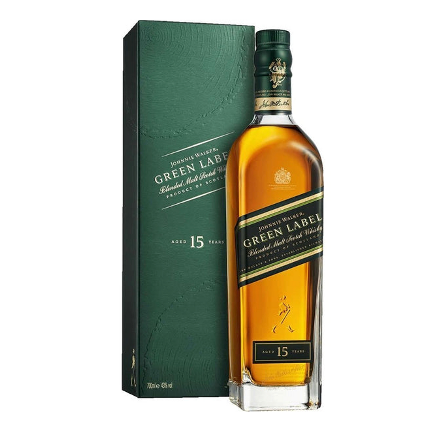 Whisky Johnnie Walker Green Label Blended Scotch 15 Escocés 700 Ml - Corpovino