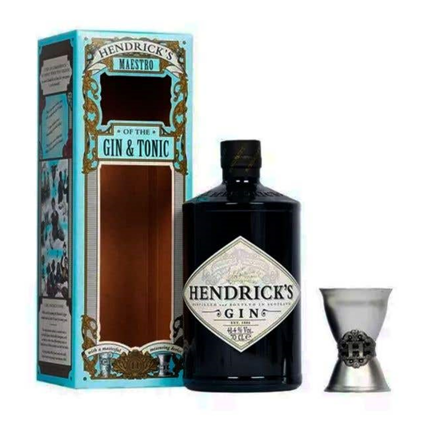 Ginebra Hendricks 700 Ml + Jigger De Acero Doble Cara - Corpovino