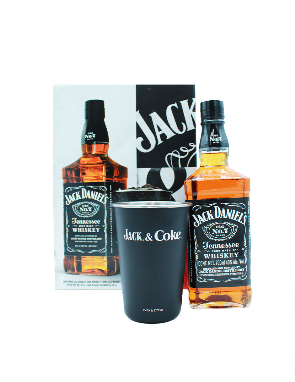 Whisky Jack Daniels Black Label 700 Ml Con Vaso - Corpovino