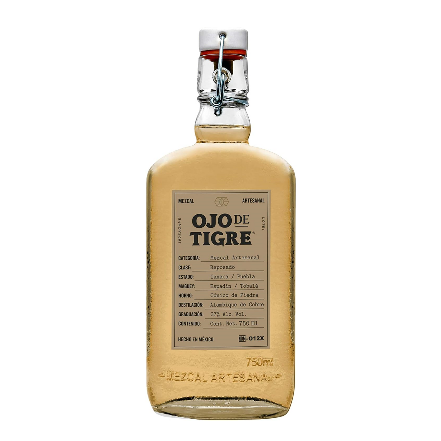 Mezcal Ojo De Tigre Reposado 750 Ml - Corpovino