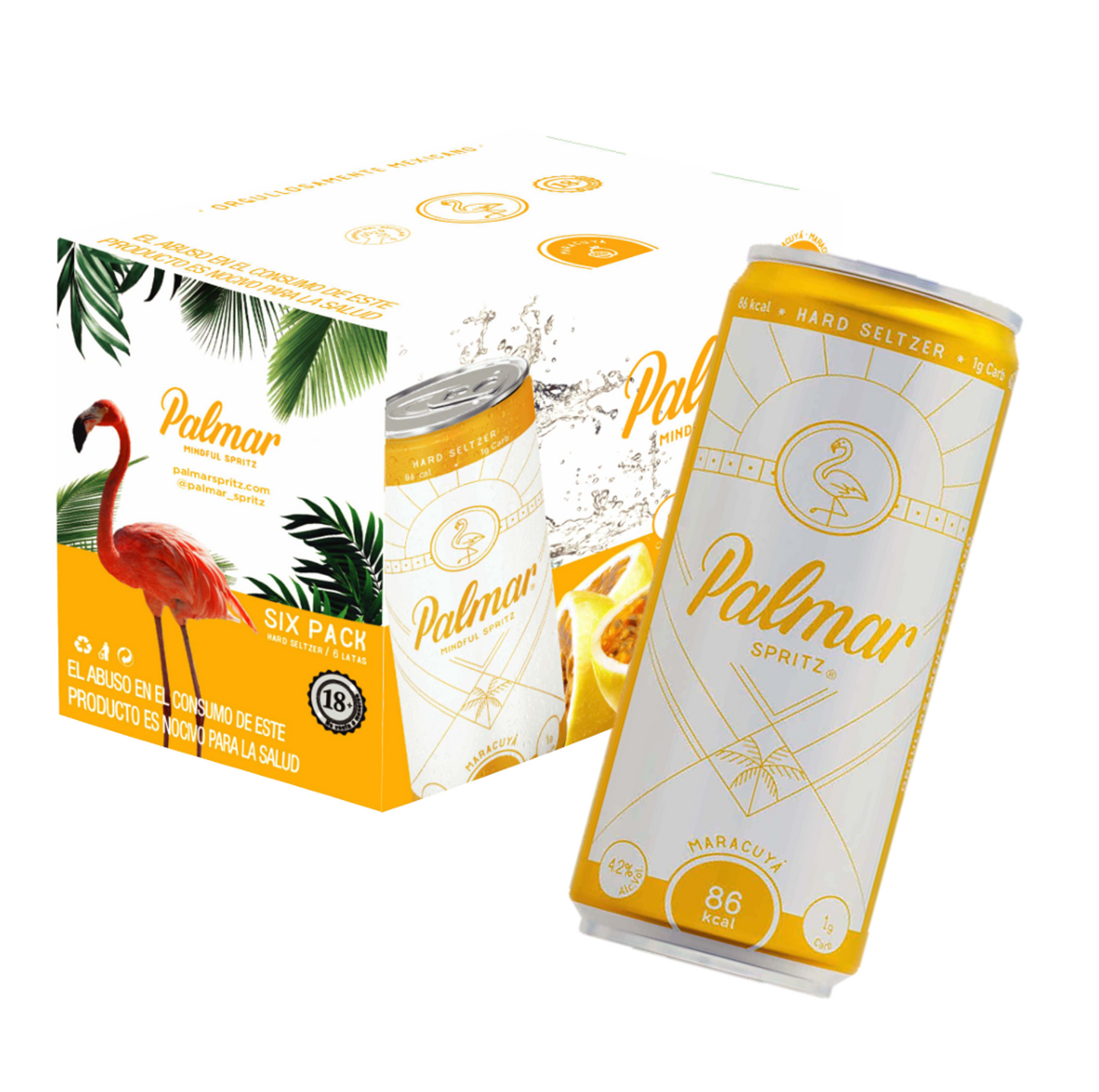 Hard Seltzer Palmar Pack 6 Maracuya 355 ML