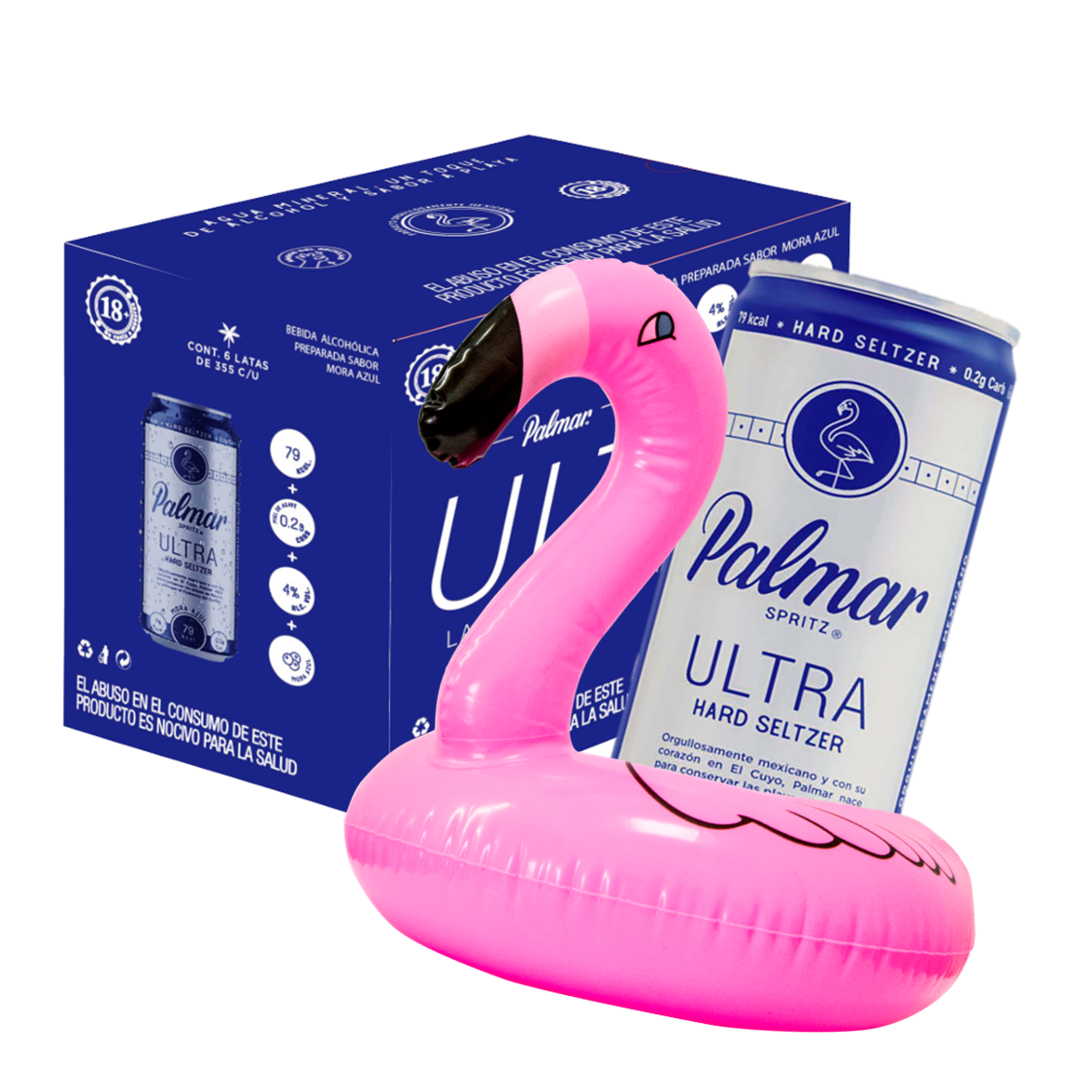 Hard Seltzer Palmar Pack 6 Mora Azul 355 ML
