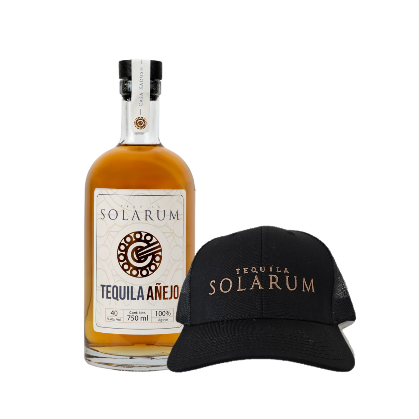 Tequila Solarum Añejo 750 Ml + Gorra Solarum