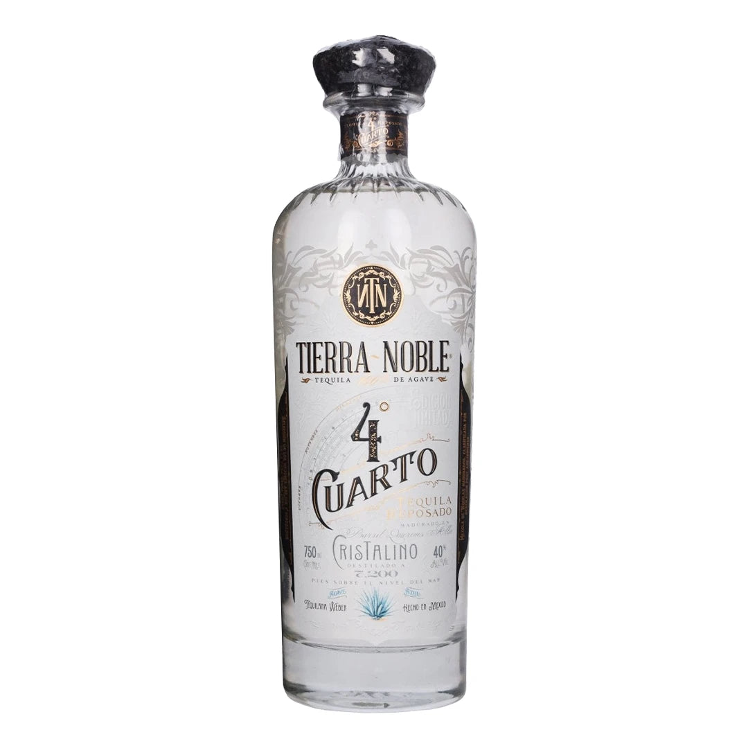 Tequila Tierra Noble 4 Cuarto Reposado Cristalino 750 Ml