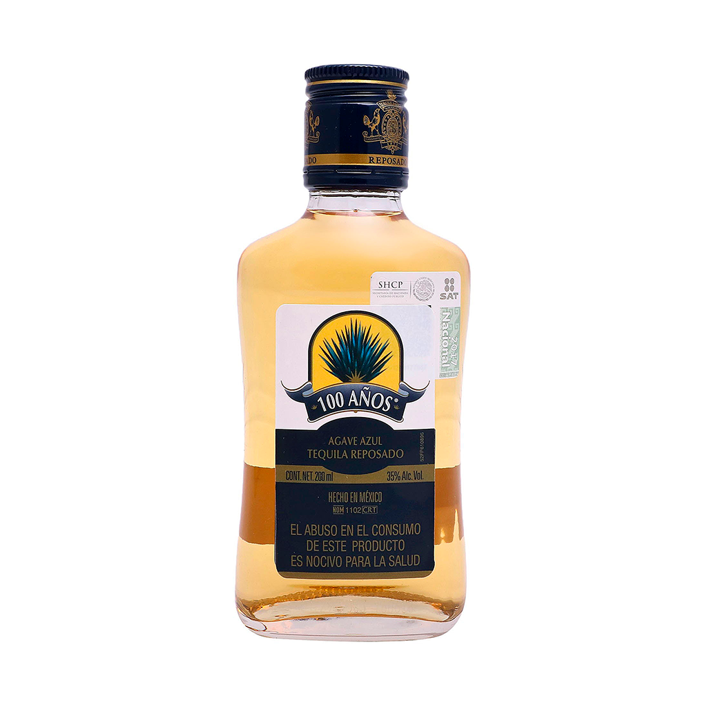 Tequila Cien Años Azul Reposado 200 Ml