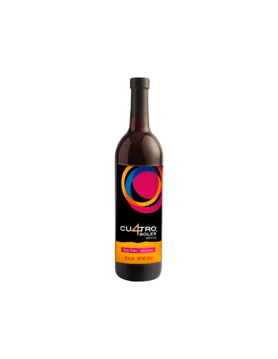Vino Tinto Cu4tro Soles Afrutado Tto 750 Ml - Corpovino
