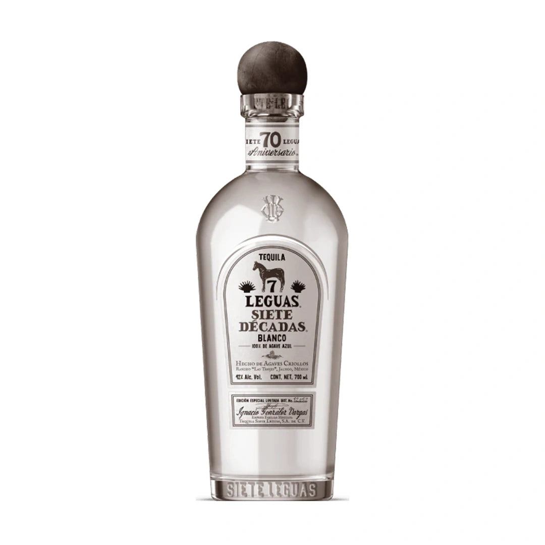 Tequila 7 Leguas Siete Décadas Blanco 700 Ml