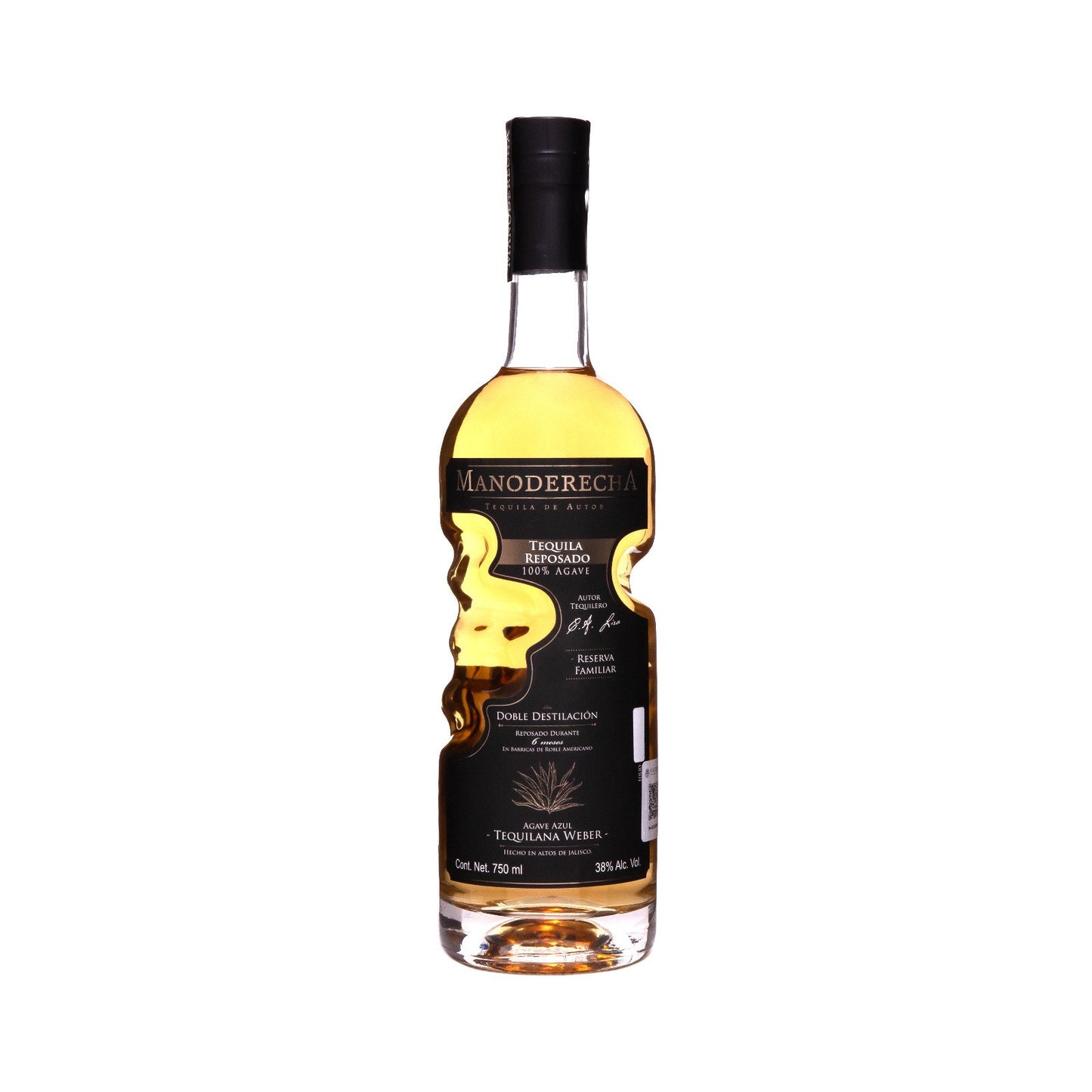 Tequila Manoderecha Reposado 750 Ml