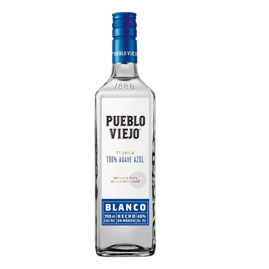 Tequila Pueblo Viejo Blanco 700 Ml