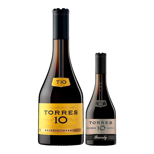 Brandy Torres 10 Gran Reserva 700 Ml Con Bourbon Barrel 350 Ml