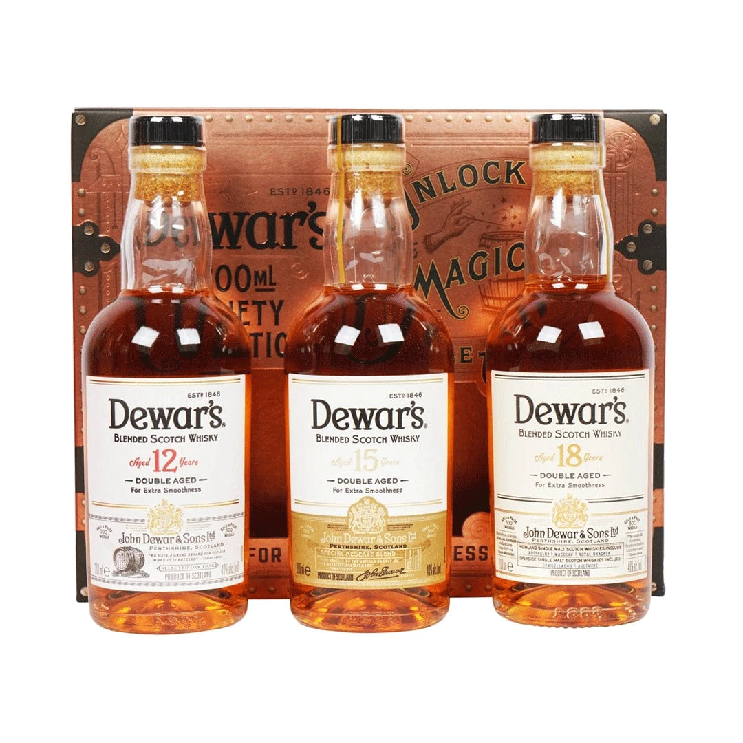 Whisky Dewars White Label 200 Ml Miltipack 3 Botellas 12 18 Años Y Sig