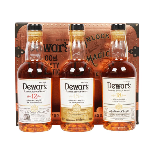 Whisky Dewars White Label 200 Ml Miltipack 3 Botellas 12 18 Años Y Sig