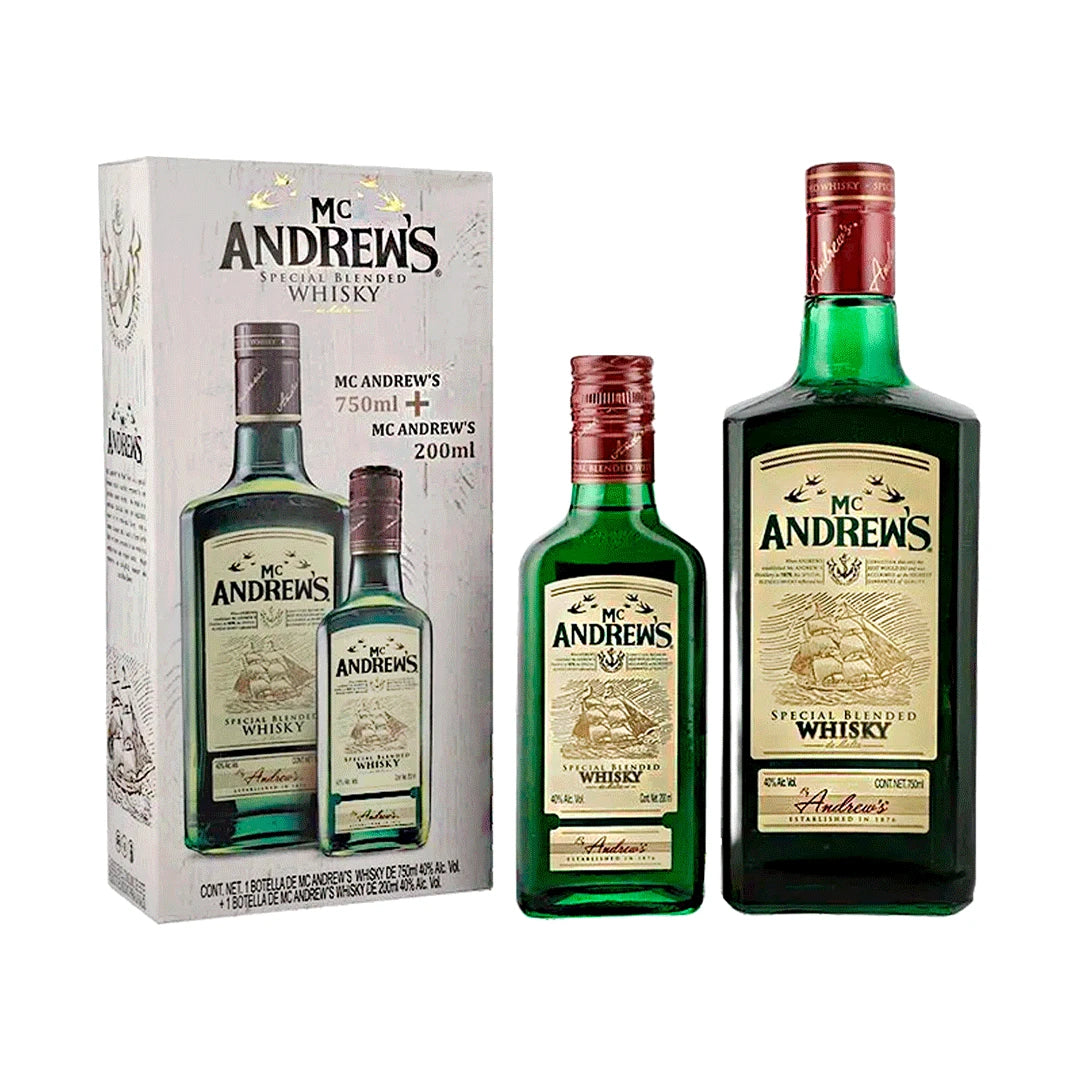 Whisky Mc Andrews 700 Ml Con 200 Ml