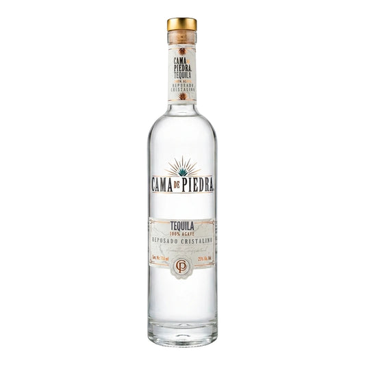 Tequila Cama De Piedra Reposado Cristalino 750 Ml