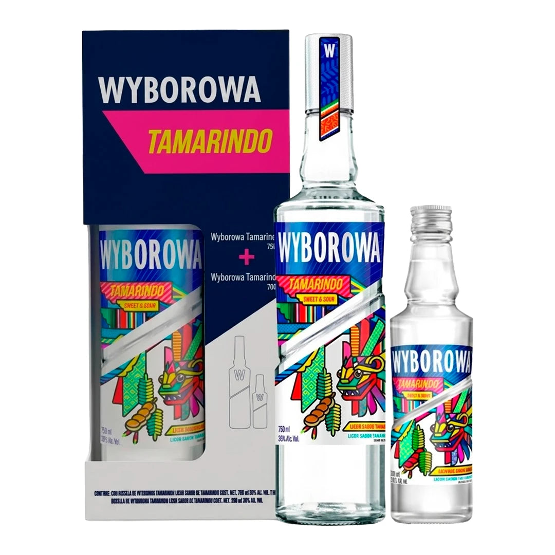 Vodka Wyborowa Tamarindo 750 ml con 200 ml