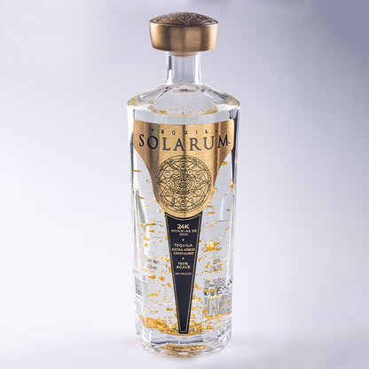 Tequila Solarum Extra Añejo Cristalino 750 Ml + Shaker