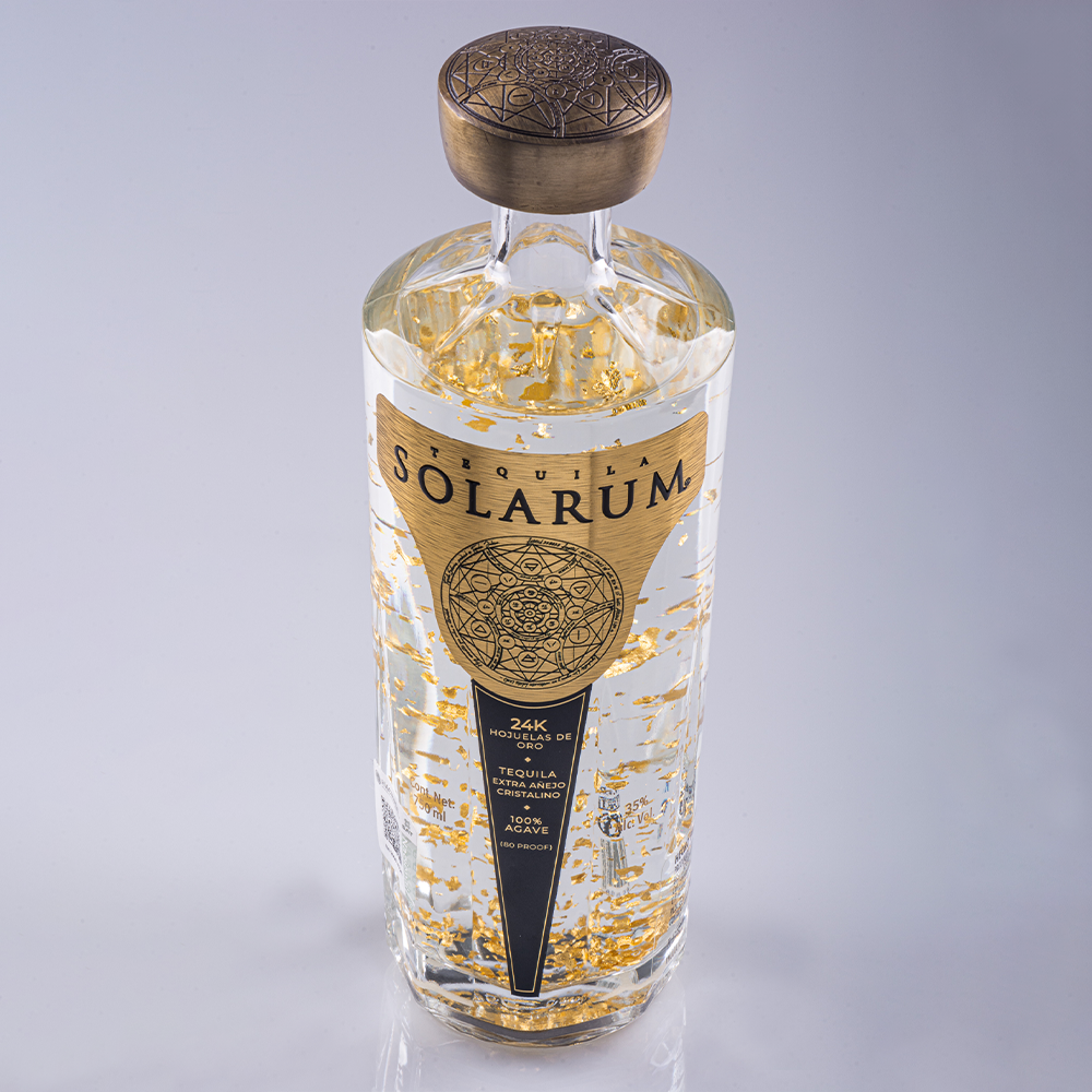 Tequila Solarum Extra Añejo Cristalino 750 Ml + Shaker
