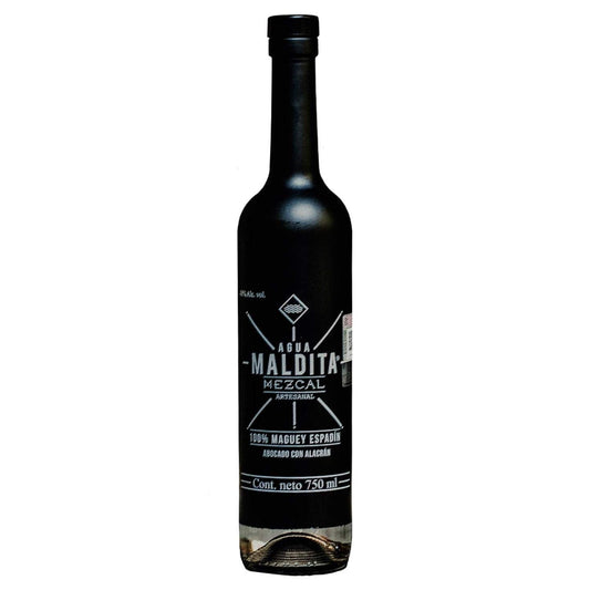 Mezcal Agua Maldita Abocato Negro Con Alacrán 750 Ml