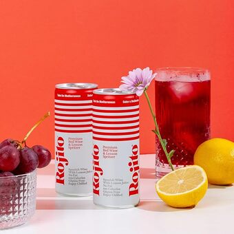 Rojito Spritzer De Vino Tinto Con Limon 250 Ml - 24 Pack