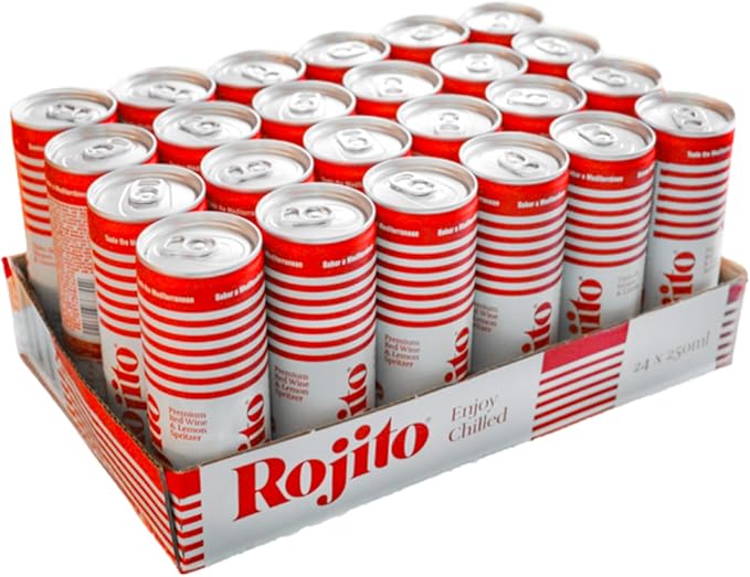 Rojito Spritzer De Vino Tinto Con Limon 250 Ml - 24 Pack