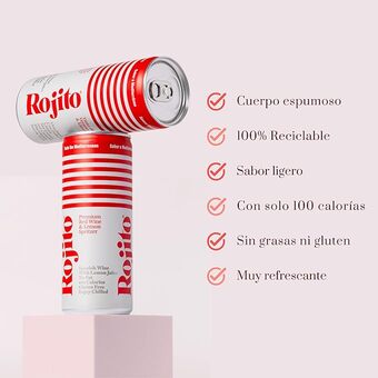 Rojito Spritzer De Vino Tinto Con Limon 250 Ml - 24 Pack