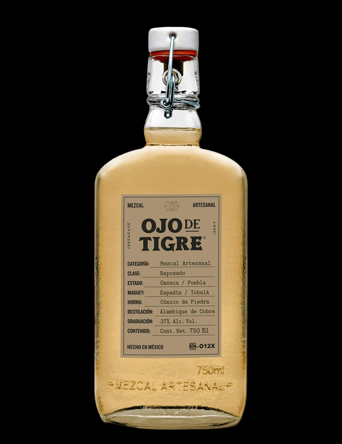 Mezcal Ojo De Tigre Reposado 750 Ml