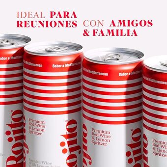 Rojito Spritzer De Vino Tinto Con Limon 250 Ml - 24 Pack