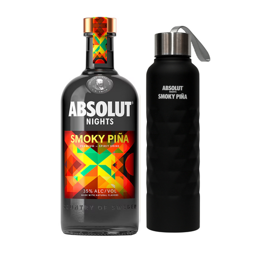 Vodka Absolut Night Smoky Piña 700 Ml + Termo Absolut - Corpovino