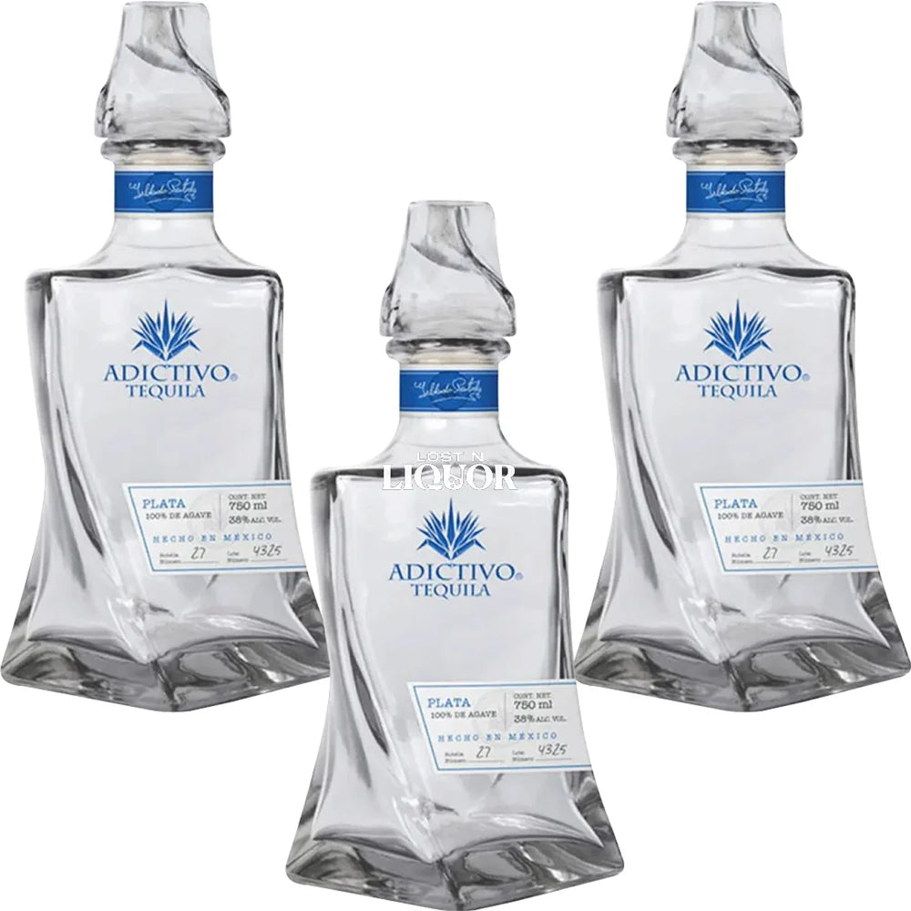 Pack 3 Tequila Adictivo Plata 750 Ml