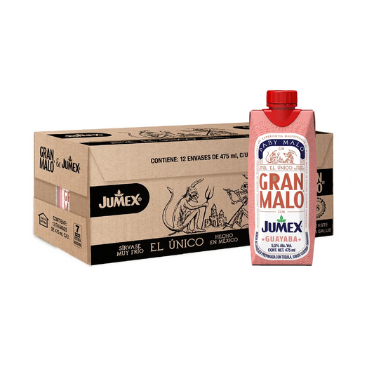 Pack 12 Bebida Baby Malo Guayaba 475 ml