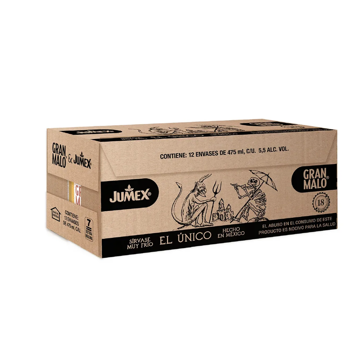 Pack 12 Bebida Baby Malo Mango 475 ml