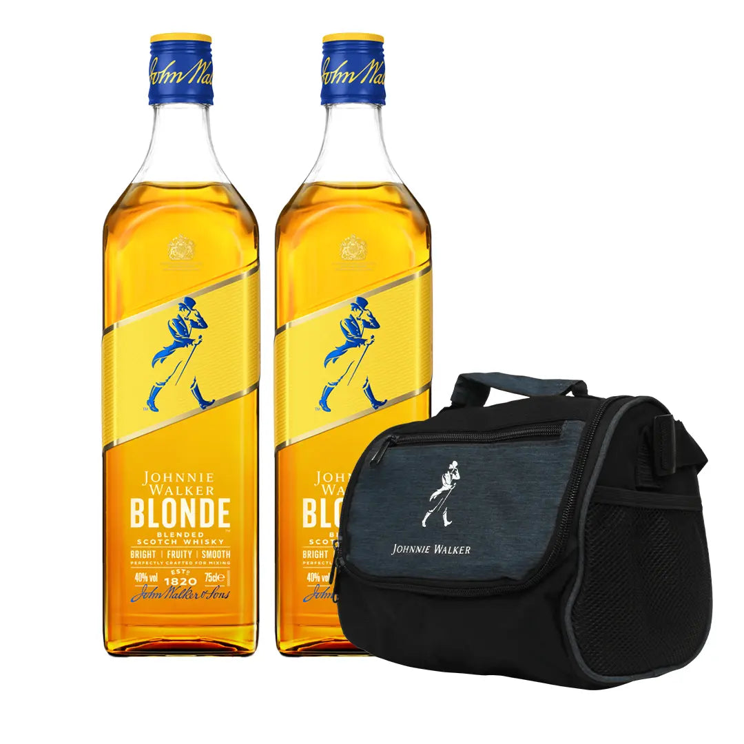 Pack 2 Whisky Johnnie Walker Blonde 700ml + Lonchera Johnnie Walker - Corpovino